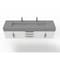 Castello Usa Nile 72" Wall Mounted  White Vanity With Gray Top And Gold Handles CB-MC-72W-GLD-2053-GR - alternate 2